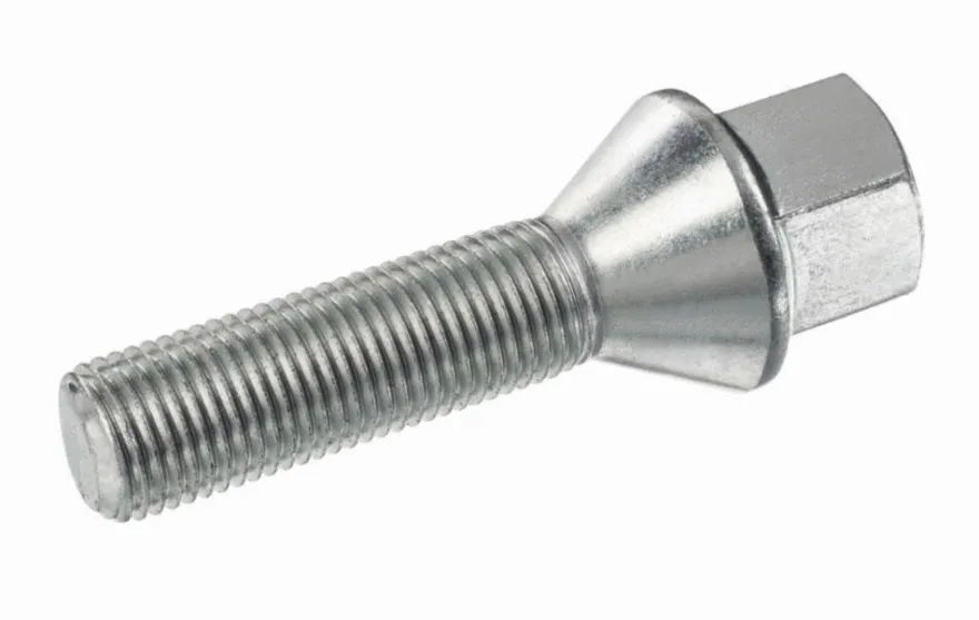 Śruba mocująca M12x1,25, gwint 40mm, stożek, klucz 17 10 szt.