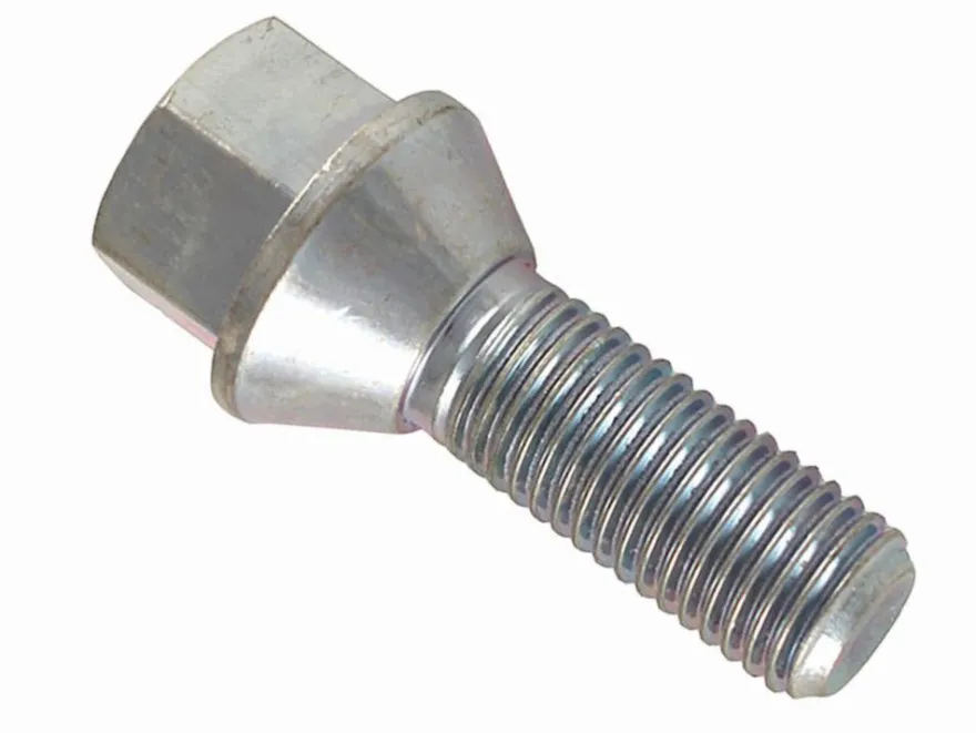 Śruba mocująca M12x1,25, gwint 40mm, stożek, klucz 17 10 szt.