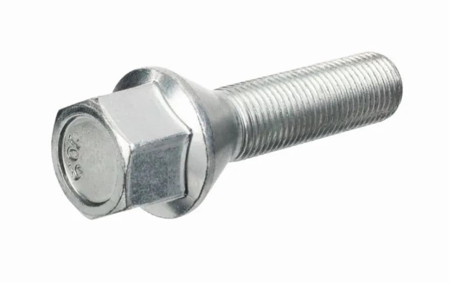 Śruba mocująca M12x1,25, gwint 40mm, stożek, klucz 17 10 szt.