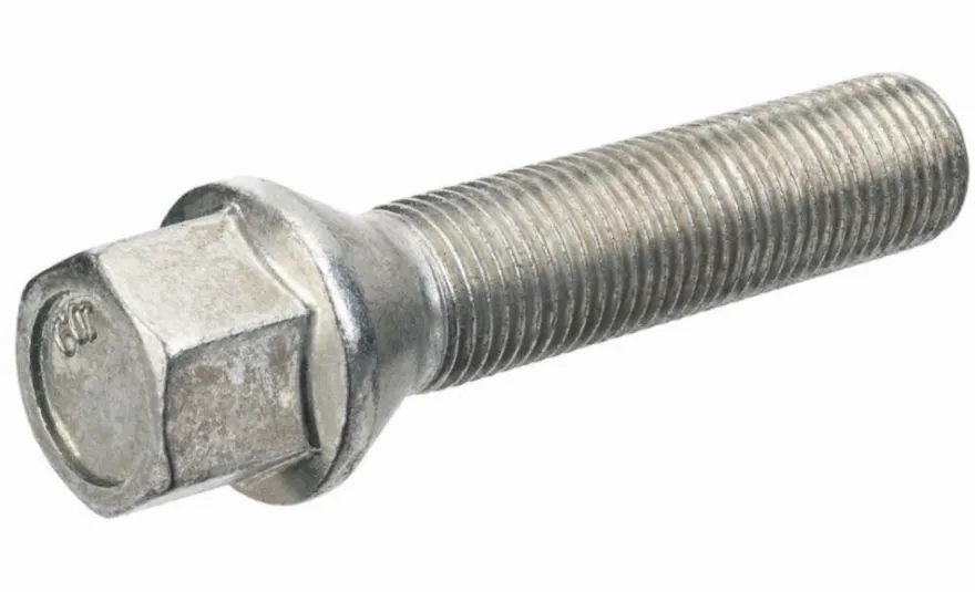 Śruba mocująca M14x1,5, gwint 55mm, stożek, klucz 17
