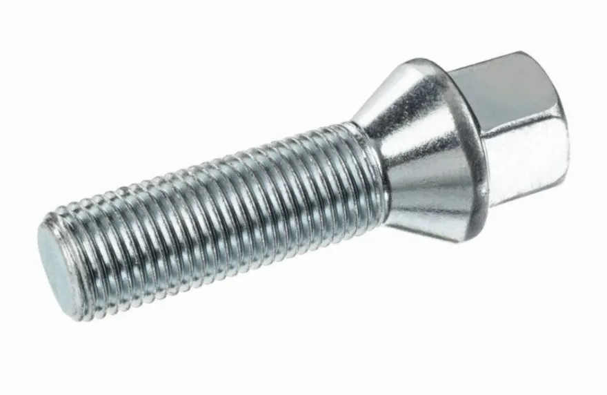 Śruba mocująca M14x1,5, gwint 40mm, stożek, klucz 17