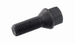 Śruba mocująca M12x1,5, gwint 28mm, stożek, klucz 17, czarna