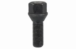 Śruba mocująca M12x1,5, gwint 28mm, stożek, klucz 17, czarna
