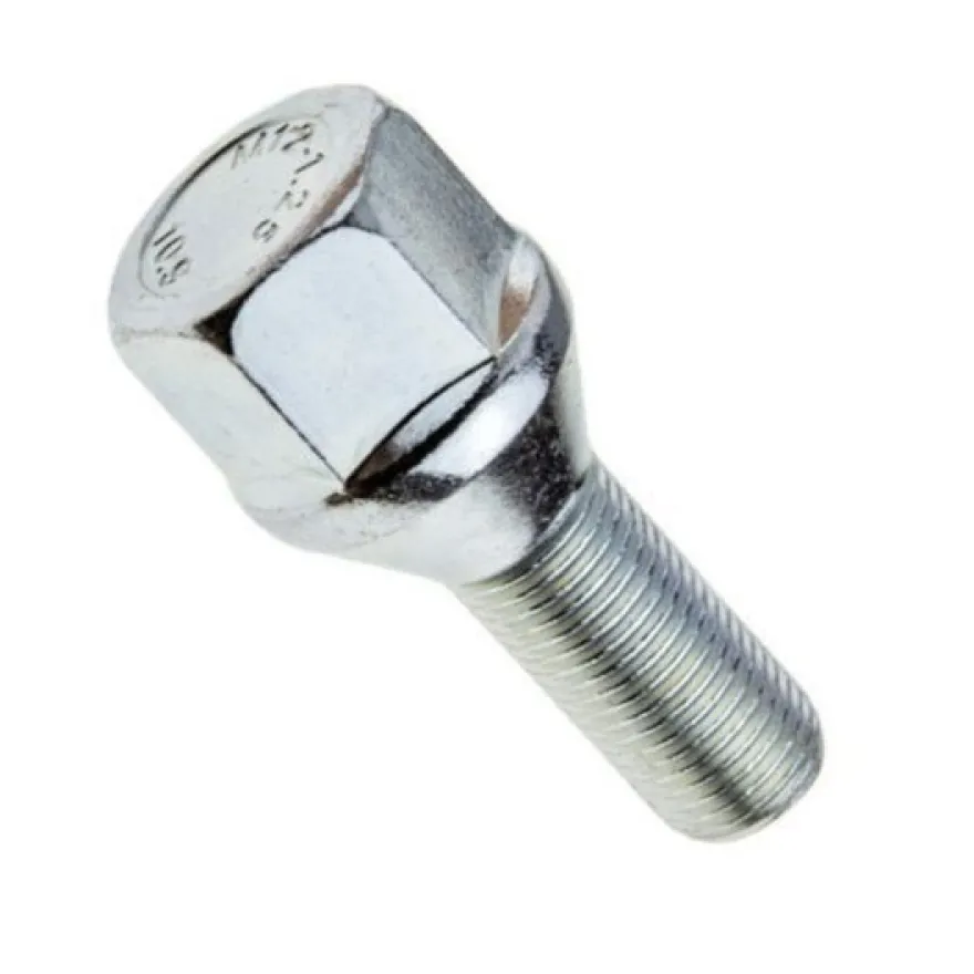 Śruba mocująca M12x1,25, gwint 26mm, stożek, klucz 19