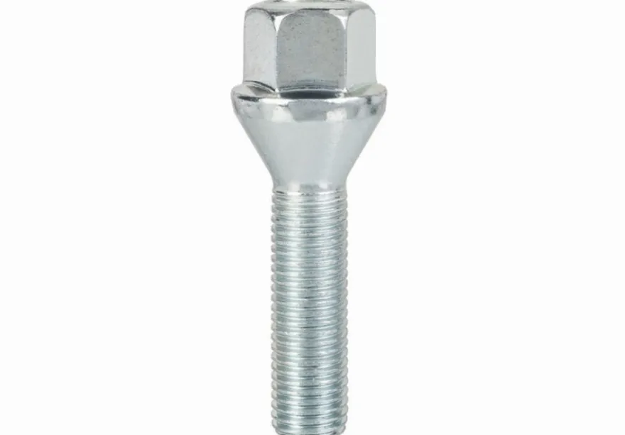 Śruba mocująca M12x1,5, gwint 40mm, stożek, klucz 17