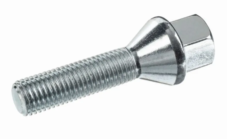 Śruba mocująca M12x1,5, gwint 40mm, stożek, klucz 17