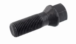 Śruba mocująca M14x1,5, gwint 35mm, stożek, klucz 17, czarna, ocynk A3K oraz GEOMET