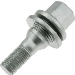 Śruba mocująca M12x1,25, klucz 17, płaska podkładka Geomet (zamiennik 561-5077) do oryginalnych felg Peugeot, Citroen