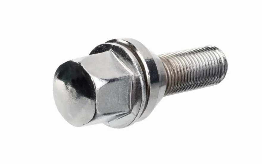 Śruba mocująca M12x1,25 pływająca, gwint 28mm, ruchomy stożek, klucz 17