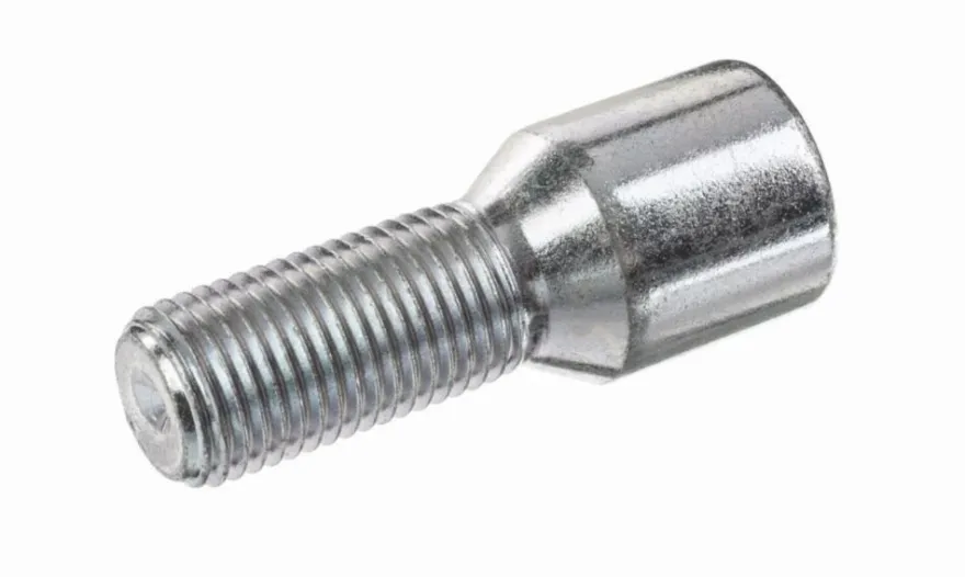 Śruba mocująca M14x1,5, wąska (fi 20), gwint 28mm, stożek 17/19 Torx