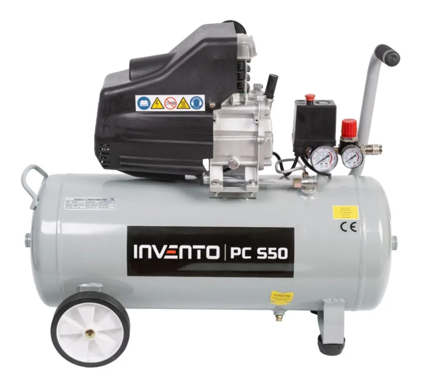Sprężarka tłokowa olejowa INVENTO 50 litrów, 8 bar, 230V, 175 l/min