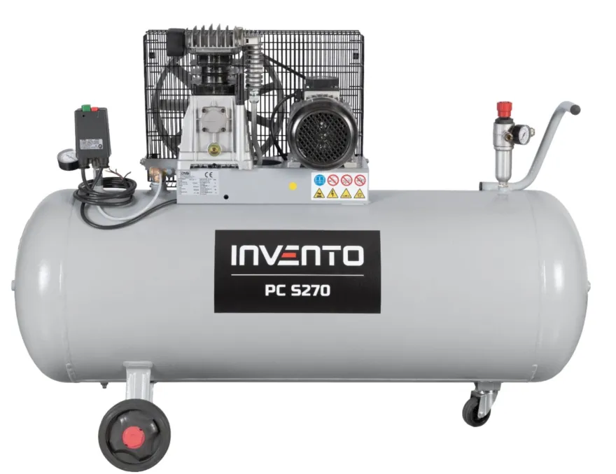Sprężarka tłokowa olejowa 270 litrów, 10 bar, 400V, 500 l/min