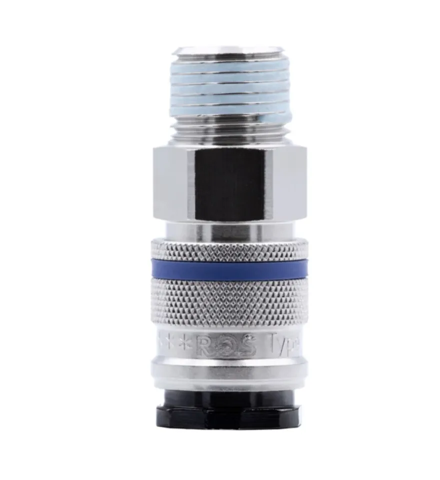 Szybkozłącze pneumatyczne DN10 typ 227KA, gwint zewnętrzny R 1/2”, PN 35 bar