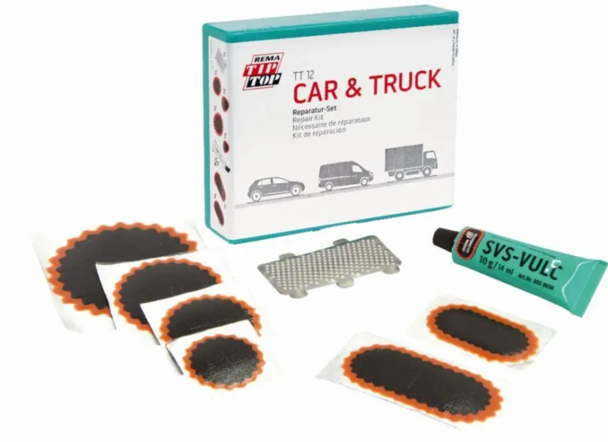 TT 12 CAR & TRUCK - Zestaw naprawczy łatek do dętek samochodów osobowych i dostawczych