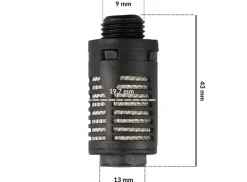 Tłumik 1/4 plastikowy zawór szybkiego spustu INVENTO TC 720