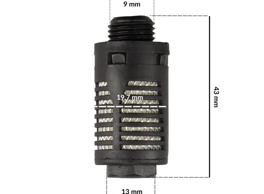 Tłumik 1/4 plastikowy zawór szybkiego spustu INVENTO TC 720