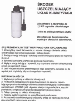 Uszczelniacz klimatyzacji R134a (UV)