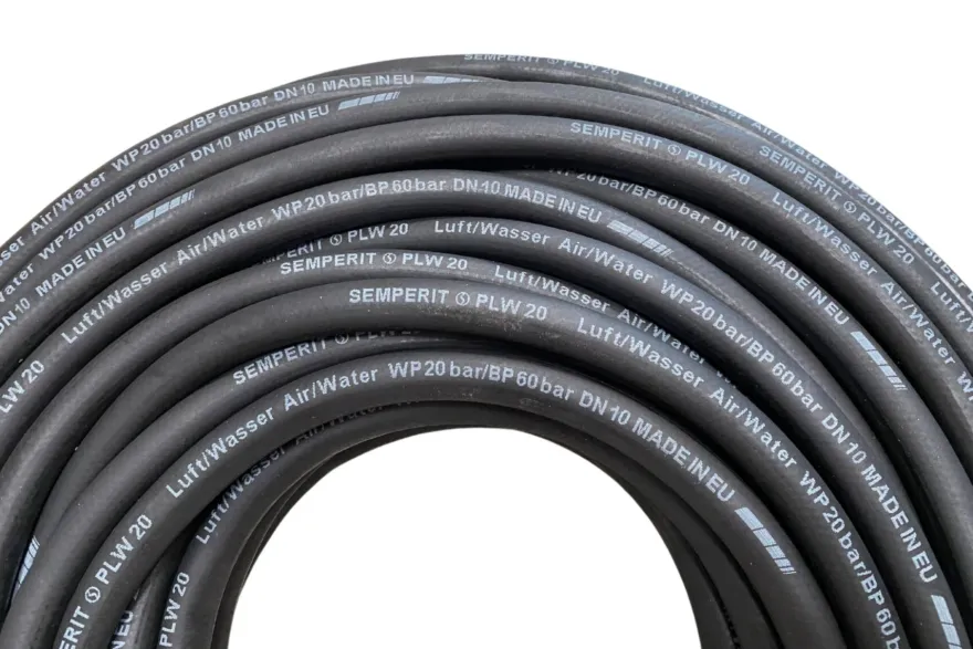 Wąż gumowy, czarny, do sprężonego powietrza i wody 10 mm 20 bar SEMPERIT