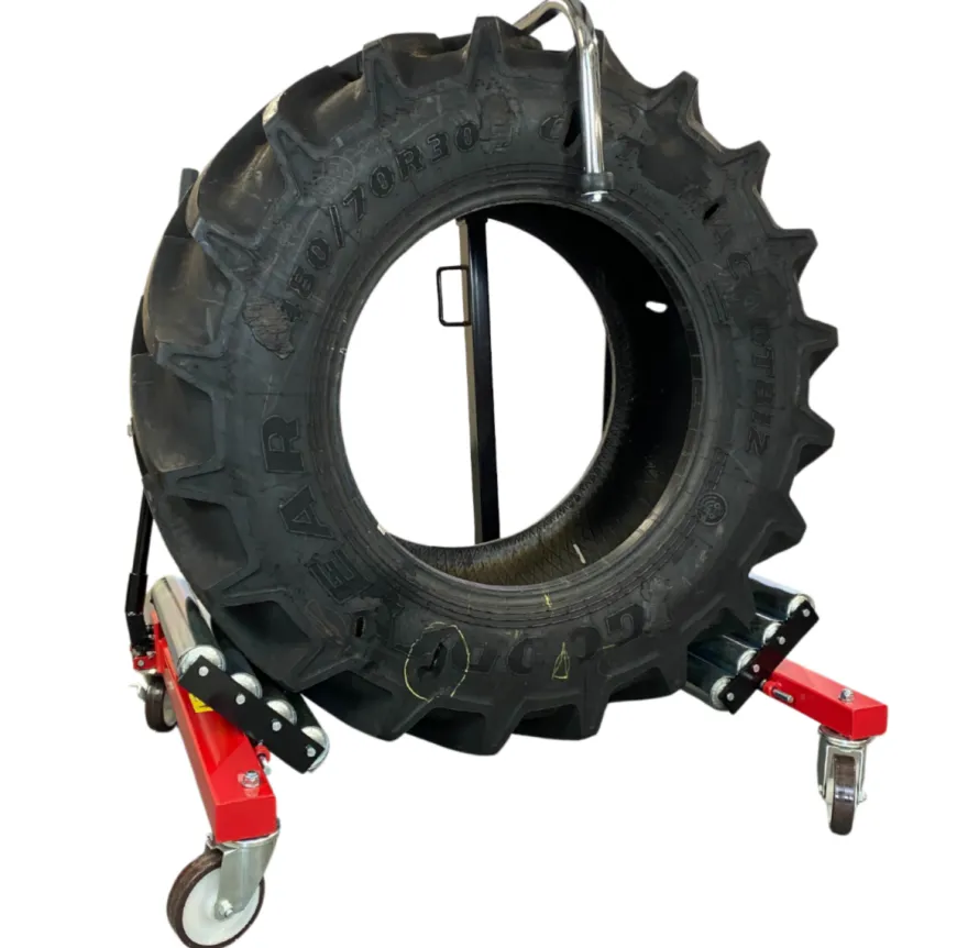 Wózek do montowania kół ciężarowych i rolniczych transporter hydrauliczny 1200kg