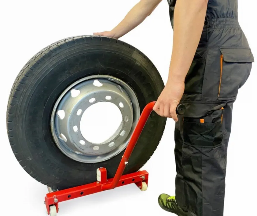 Wózek do transportu kół ciężarowych, udźwig 150 kg