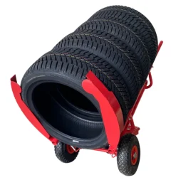Wózek do transportu opon osobowych i SUV, pochylny 45 stopni, udźwig 150 kg