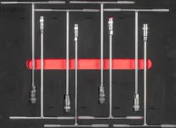 Wózek narzędziowy Invento 220 narzędzi, 8 szuflad