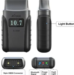 XTOOL A30M Tester diagnostyczny Bluetooth APLIKACJA SMARTOFON iOS Android