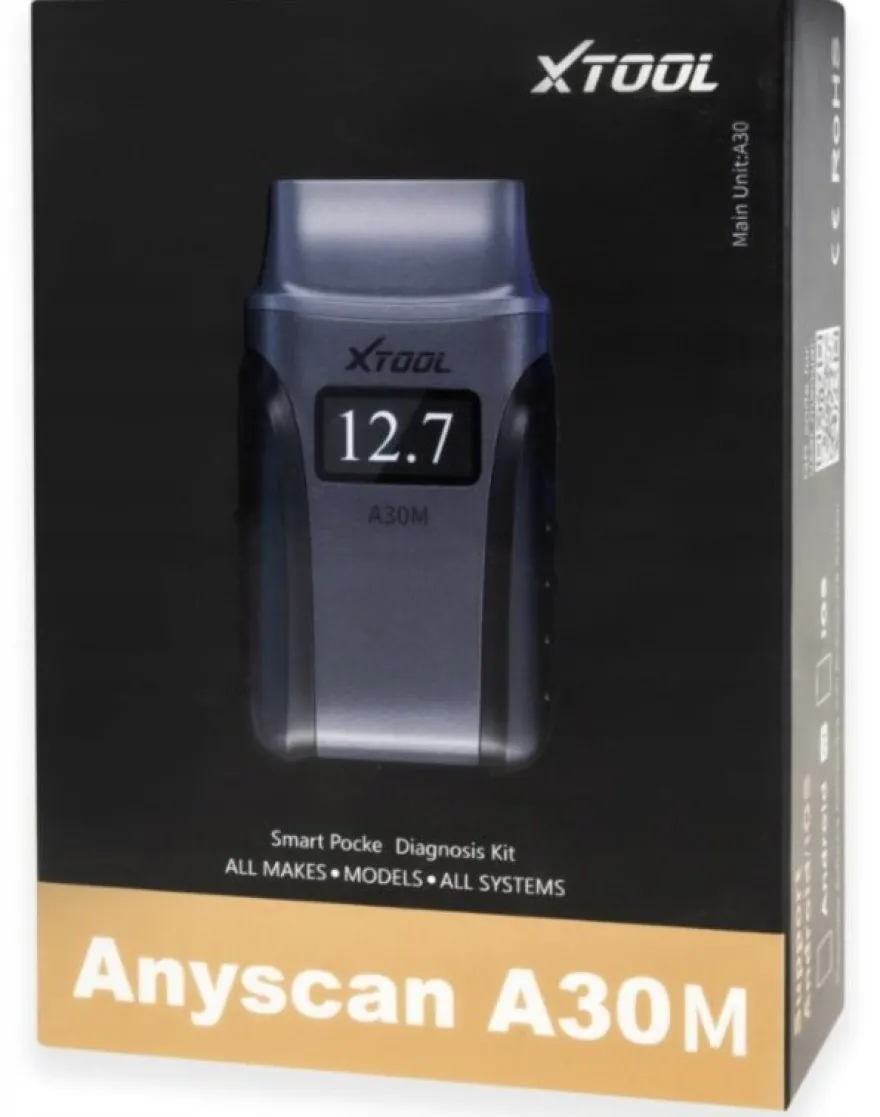XTOOL A30M Tester diagnostyczny Bluetooth APLIKACJA SMARTOFON iOS Android