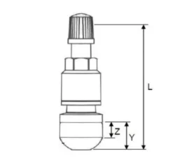 Zawory 2szt do czujników TPMS OEM Beru/Huf L=48mm