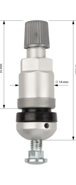 Zawór TPMS do czujnika OEM - Beru/Huf L=48mm
