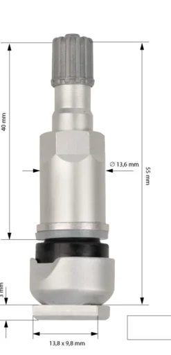 Zawór TPMS do czujnika OEM - Schrader Alpha