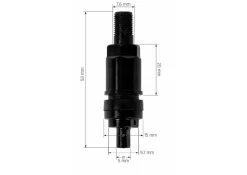Zawór TPMS do czujnika Schrader EZ-Sensor aluminiowy czarny