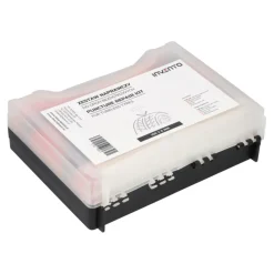 Zestaw do naprawy opon samochodowych w walizce: 50x sznur 100 mm, szydło, aplikator