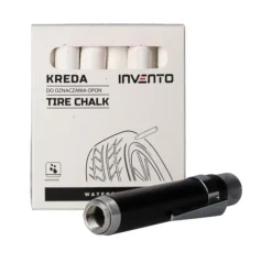 Zestaw kreda do opon biała Invento 12 szt + uchwyt