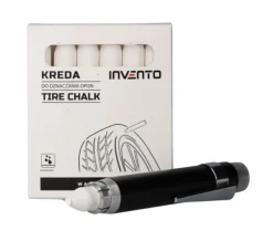 Zestaw kreda do opon biała Invento 12 szt + uchwyt