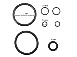 Zestaw uszczelnień siłownika szczęk,kolumny 7 szt. (80mm) INVENTO TCS 524